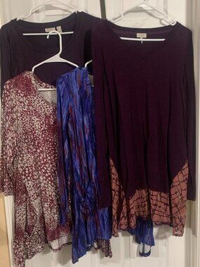 LOGO by Lori Goldstein Lot of 4 Women's Multi T-shirt